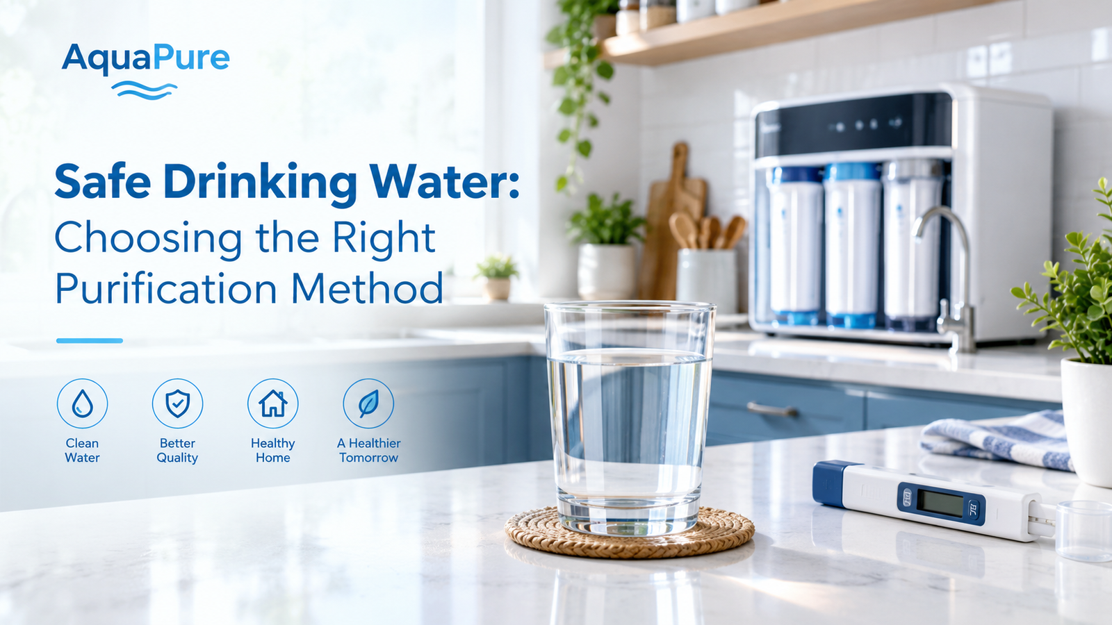 Safe Drinking Water: How to Choose the Right Water Purification Method for Your Home